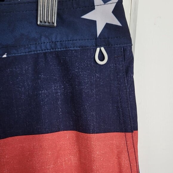 AEO Flex Stars & Stipes Means Board Swim Shorts - Picture 5 of 11